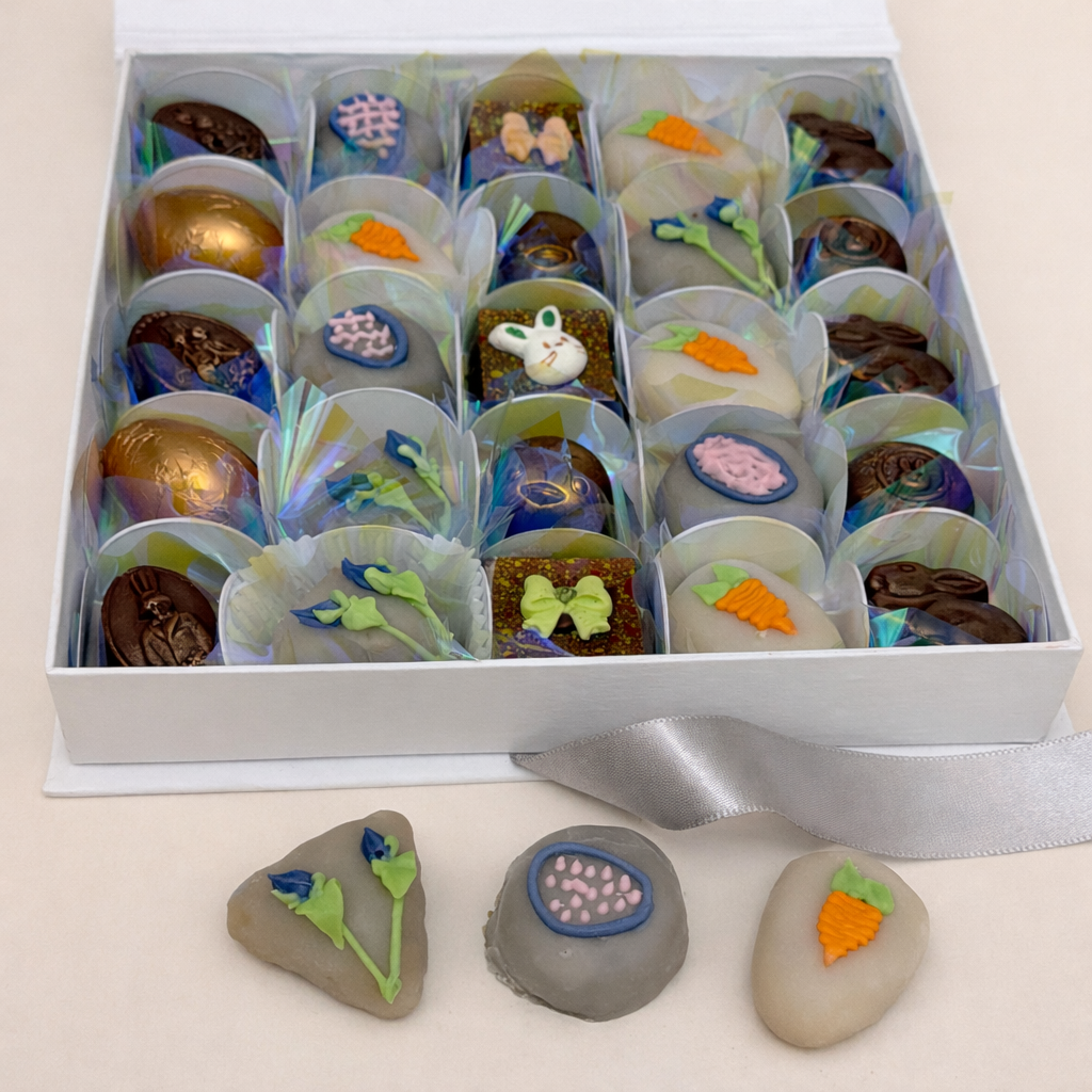 CAIXA 25 BOMBONS E FONDANT P�SCOA